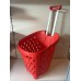 Winkelmand 56 liter rood met 2 wielen Winkelmand 56 liter rood met 2 wielen